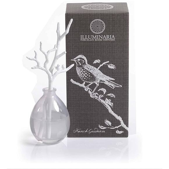 ILLUMINARIA Porcelain Room Diffuser French Gardenia Branch One Size NEW IN BOX - Picture 2 of 7